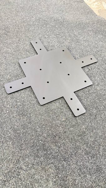 Cyclic base plate/frame adapter