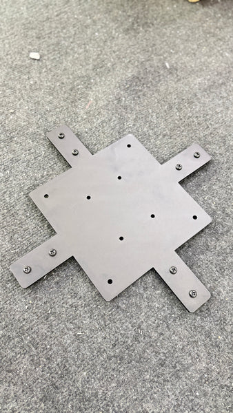 Cyclic base plate/frame adapter