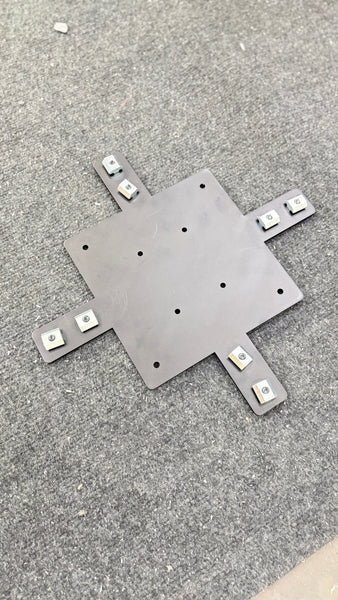 Cyclic base plate/frame adapter